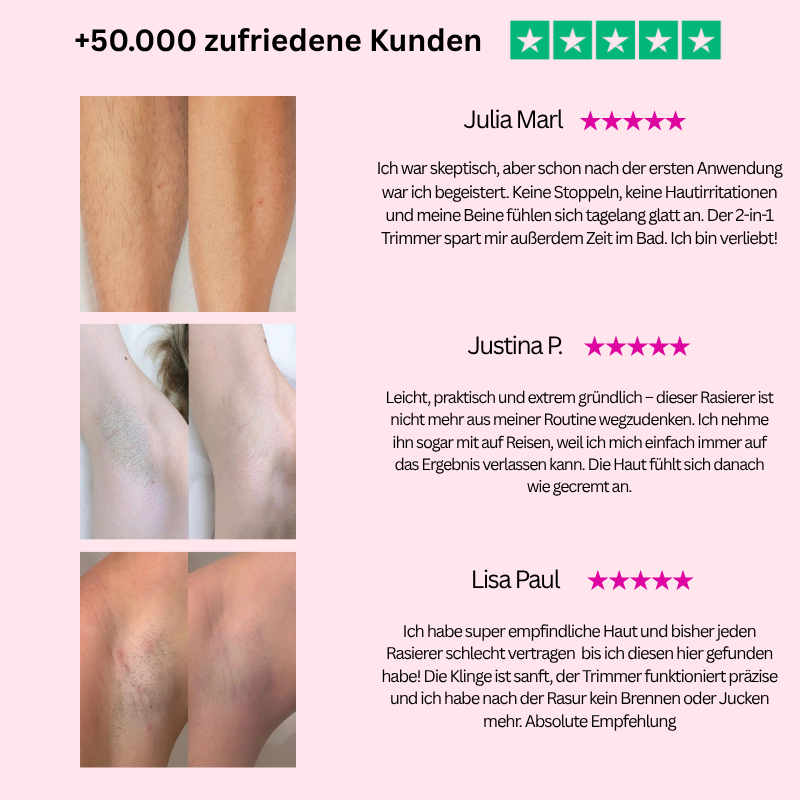 Dermaweich - 2 in 1 Trimmer + Rasierer - Das Original