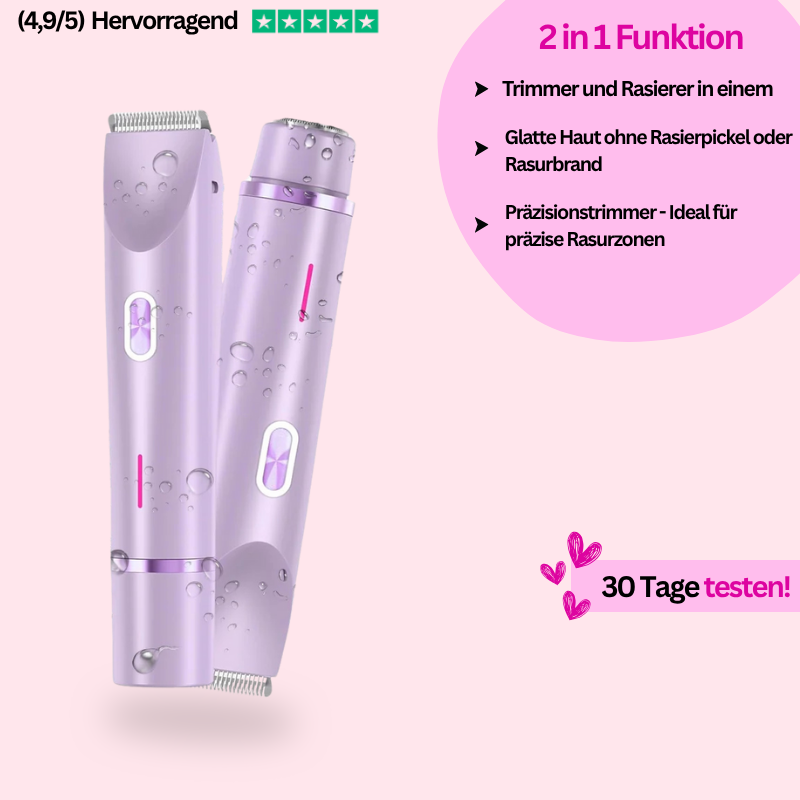 Dermaweich - 2 in 1 Trimmer + Rasierer - Das Original