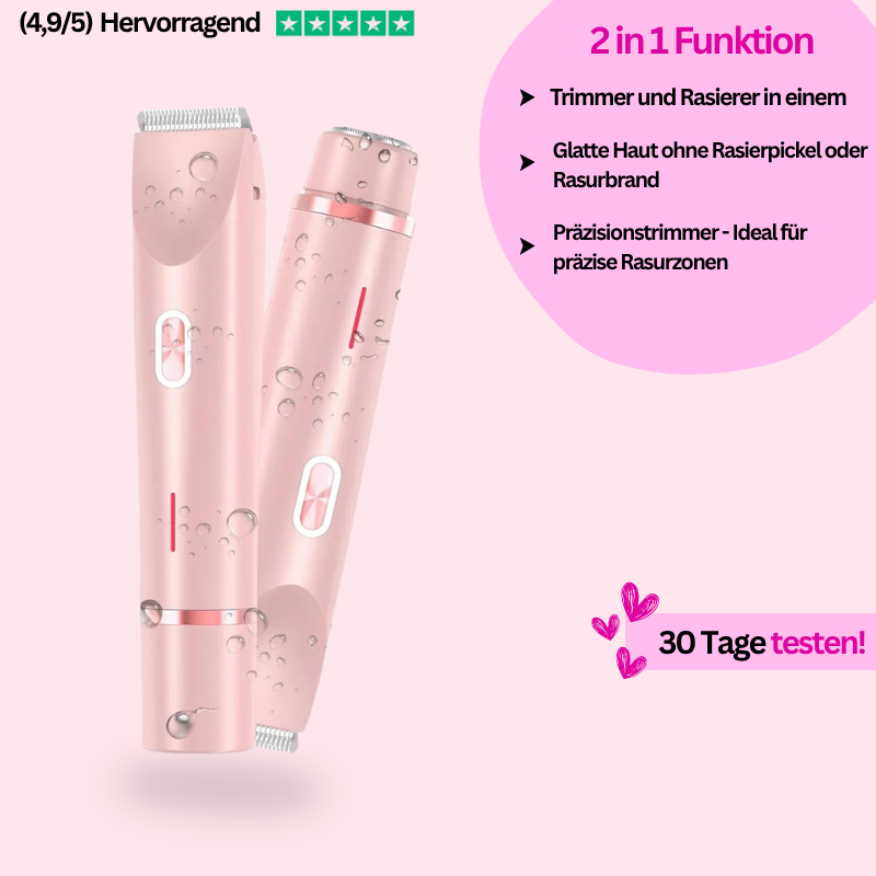 Dermaweich - 2 in 1 Trimmer + Rasierer - Das Original