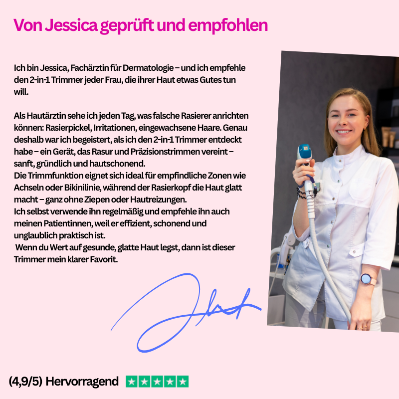 Dermaweich - 2 in 1 Trimmer + Rasierer - Das Original