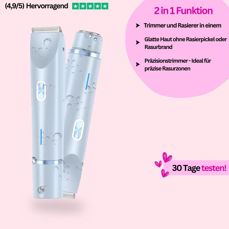 Dermaweich - 2 in 1 Trimmer + Rasierer - Das Original