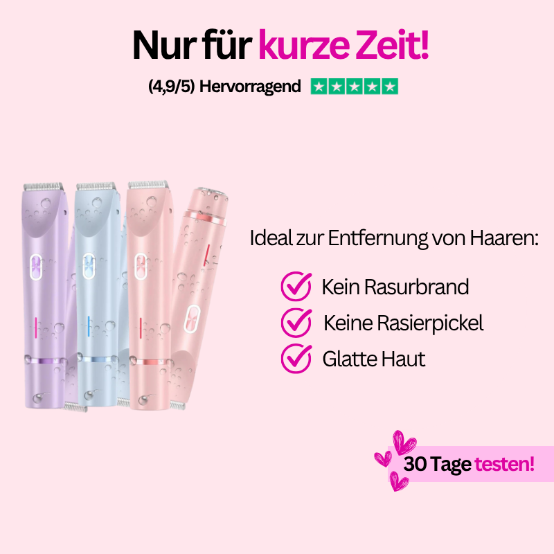 Dermaweich - 2 in 1 Trimmer + Rasierer - Das Original